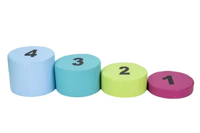 מעלה מספרים 1-4 <BR>קוטר 50 ס"מ<BR>גובה 10-40 ס"מ