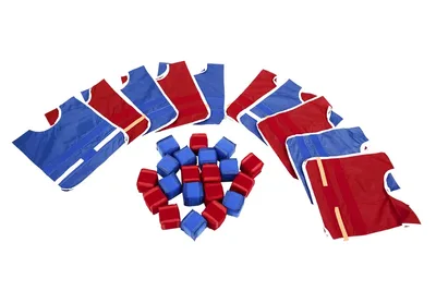 סט ווסטים 10 יח+20 כדורים