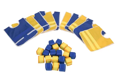 סט ווסטים 10 יח+20 כדורים