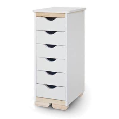 ארון 6 מגירות שמנת