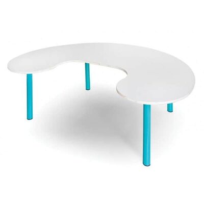 שולחן מתכת פרסה<BR> בחר צבע וגודל