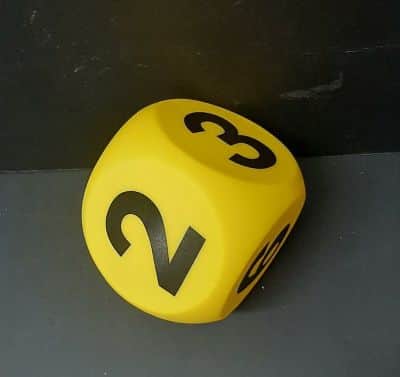 קוביית מספרים 10 ס"מ