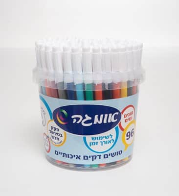 טושים דקים 96 יח' אומגה