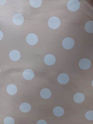 שעוונית שמנת עם נקודות לבנות<BR> רוחב 140