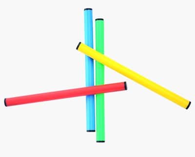 סט 24 מקלות הקשה/ מקצב דקים ב4 צבעים <BR>30 ס"מ