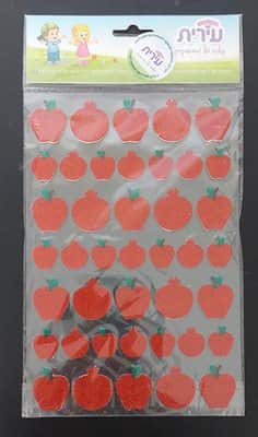 מדבקות סול נצנץ תפוח רימון