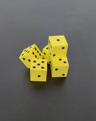 קוביות משחק מספוג