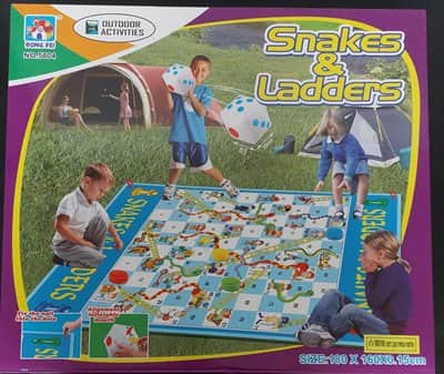 משחק סולמות ונחשים ענק לרצפה <BR>130X93