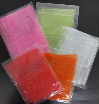 מטפחות משי זוהרות <BR> בחר צבע