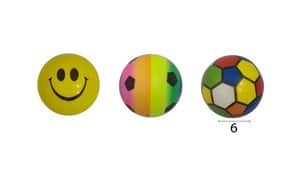 כדור ספוג סמיילי צבעוני ומשבצות