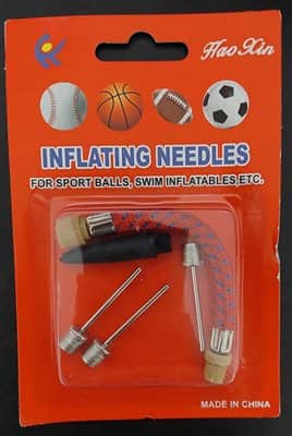 3 סיכות וצינור לניפוח אוויר