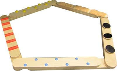 מסלול שיווי משקל תחושתי מעץ- 5 קורות