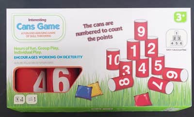 משחק קליעה למטרה- פחיות