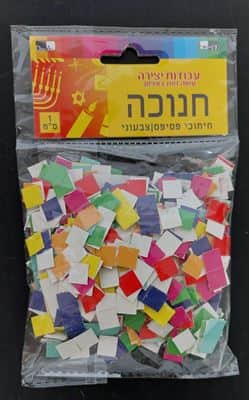 חיתוכי נייר פסיפס צבעוני 1 סמ