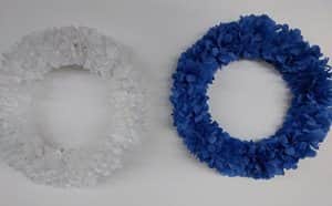 חישוק פרחים קוטר 32 סמ <BR> בחר צבע