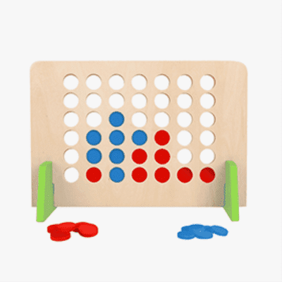 ארבע בשורה מעץ איכותי