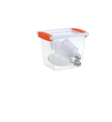 קופסת עדי מלבנית ננעלת 2 ליטר <BR> 15X14X18