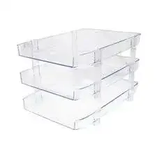 סט 3 מגשים פלסטיק