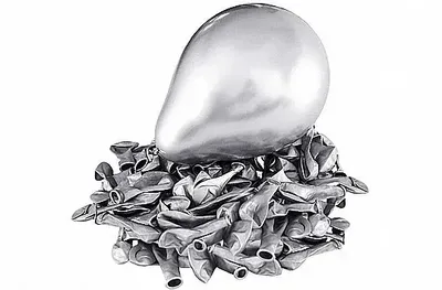 בלון כסף איכותי 50 יח