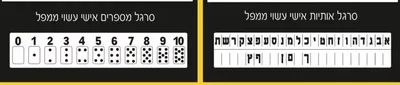 סרגל אישי ממפל 18 יח <BR> בחר דגם