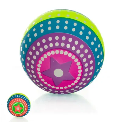 כדור גומי צבעוני נקודות