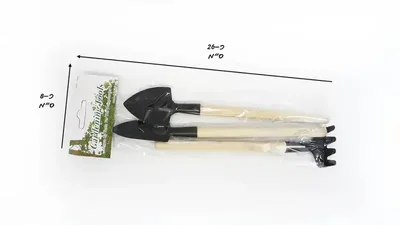 מארז 3 כלי גינה מעץ