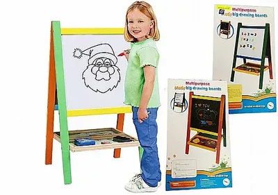 לוח ציור דוצ עם מגש <BR> 65X38 סמ