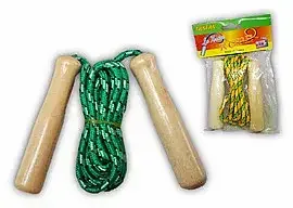 חבל קפיצה ידיות עץ <BR> 2.30 מ'