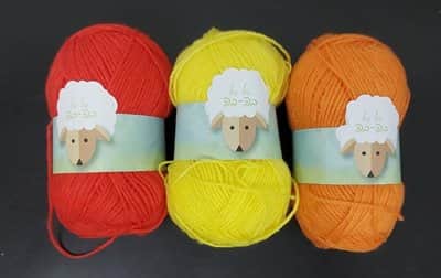 צמר גווני אש<BR> 100 גרם