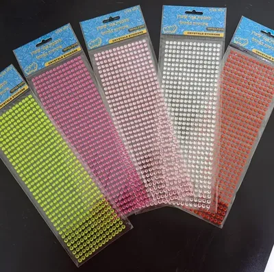 מדבקות אבני שיבוץ <BR> בחר צבע