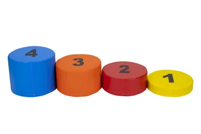 מעלה מספרים 1-4 <BR>קוטר 50 ס"מ<BR>גובה 10-40 ס"מ