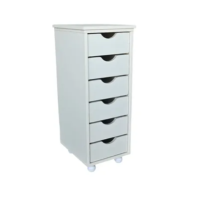 ארון 6 מגירות בוק / שמנת