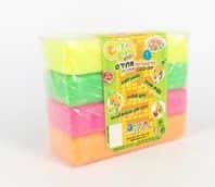 פלסטלינה זוהרת 4 צבעים מתירס <BR> מבצע!! 2 ב-50