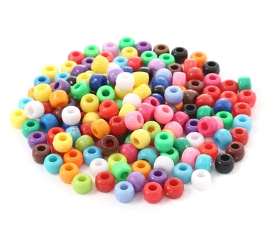 חרוזי חבית 6/9 במגוון צבעים <BR> 500 גרם