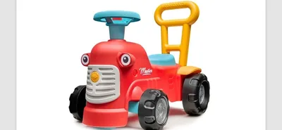 בימבה אדומה עם ידית דחיפה