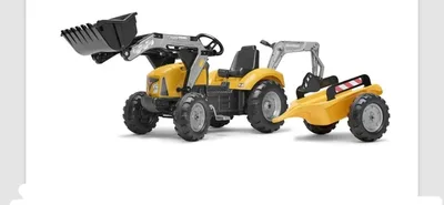 טרקטור כף+נגרר+מחפרון ענק