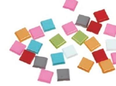 אבני מוזאיקה מרובע צבע פנינה