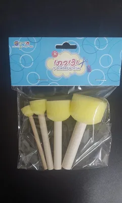 4 מכחול ספוג סט 4 גדלים
