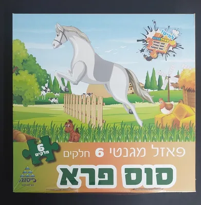 פאזל סוס פרא מגנטי 6 חלקים