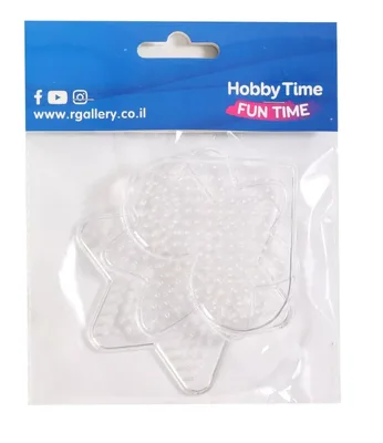 מארז 3 לוחות המה לחרוזי גיהוץ <BR> לב, מגן דוד, פרפר