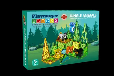 משחק מגנטי גן חיות מגנטיות