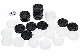 תוספת למשחק ששבש/דמקה <BR> 30 יח+ קוביות משחק