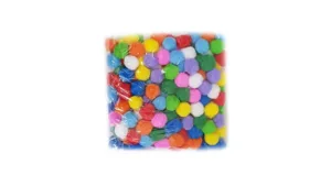 פונפונים 200 יח <BR> בחר גודל