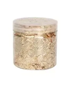 פתיתים בצנצנת בצבע זהב <BR> 3 גרם