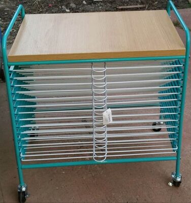 עגלת ייבוש ציורים