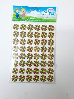 מדבקות שבשבות צבעוניות