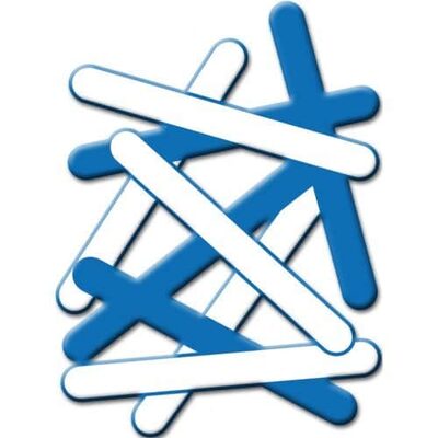 גזירות סול מקלות כחול לבן