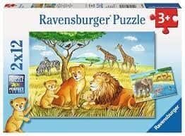 פאזל 2X12 חל' בע"ח בספארי