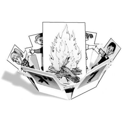 יצירה מסביב למדורה-תלת מימד 36 יח