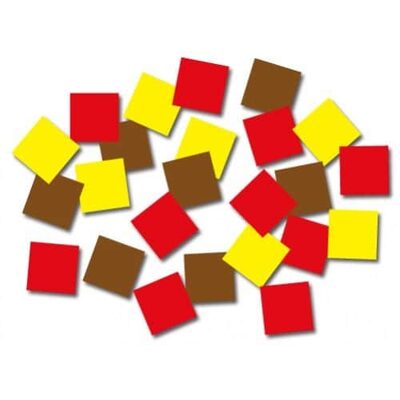 גזירות פסיפס סול בצבעי האש